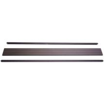 Set de finition pour brise-vue en wpc Sarthe, profil de finition brise-vent, - 180cm, anthracite