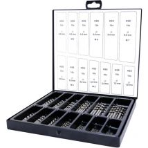 Terrax Workwear - Jeu de forets pour le métal hss ruko A214195 meulé din 338 1 set