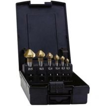 Set de fraises coniques 90° Exact 05568 5 pièces n/a ø de perçage:6,3 - 25 mm tige cylindrique