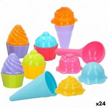 Color Baby - Set de juguetes de playa colorbaby 15 piezas moldes helado cupcake (24 unidades)