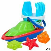 Color Baby - Set de juguetes de playa colorbaby 8 piezas barco polipropileno (24 unidades)
