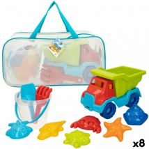 Color Baby - Set de juguetes de playa colorbaby polipropileno (8 unidades)
