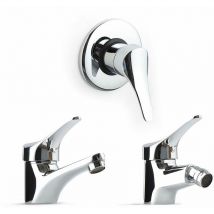 Kiamami Valentina - Set De Mitigeurs Pour La Salle De Bains, Lavabo, Bidet Et Encastrement De Douche Cembra