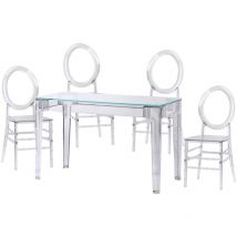 Set de muebles para comedor - Ghost - Transparente - Nest Dream