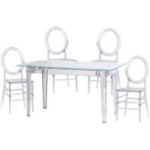 Set de muebles para comedor - Ghost - Transparente - Nest Dream