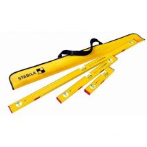 Stabila Messgeräte - stabila Niveaux à bulle pro set 80 asm, 120 cm / 60 cm / 30 cm / sachet - 19716