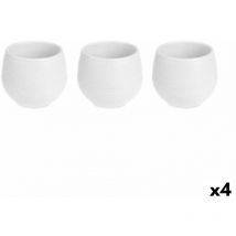 Ibergarden Set de Pots White Plastic 16.5 x 16.5 x 14.5 cm (4 pcs.)