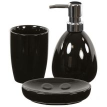Set de salle de bain céramique Noir