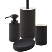 Set de salle de bain en céramique noir - noir