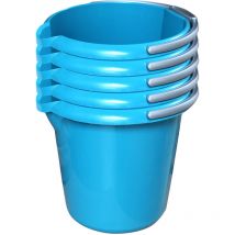 Rival Set de seaux de nettoyage 5 litres - différentes couleurs - 5 pièces - couleur:azur