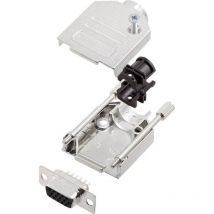 Encitech - Kit embase sub-d femelle Nombre de pôles: 15 DTZK09-HDS15-K 6355-0012-11 180 ° fût à souder 1 set