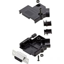 Kit embase sub-d femelle Nombre de pôles: 9 Encitech D45PK-P-09-DBS-K 6355-0034-11 45 ° fût à souder 1 set S768091