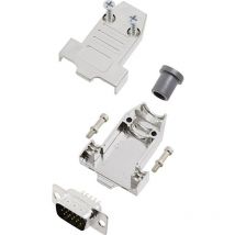 Encitech - Kit embase sub-d mâle Nombre de pôles: 15 DTNT09-M-HDP15-K 6355-0071-01 180 ° fût à souder 1 set