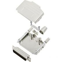 Encitech - Kit embase sub-d mâle Nombre de pôles: 25 DPPK25-M-DBP-K 6355-0004-03 180 ° fût à souder 1 set