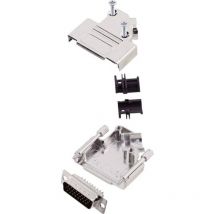 Encitech - Kit embase sub-d mâle Nombre de pôles: 26 D45ZK15-HDP26-K 6355-0013-02 45 ° fût à souder 1 set