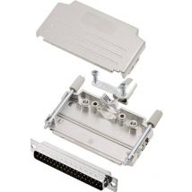 Kit embase SUB-D mâle Nombre de pôles: 37 encitech DPPK37-M-DMP-K 6355-0004-24 180 ° fût à souder 1 set