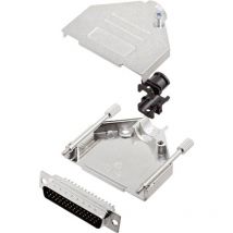 Kit embase SUB-D mâle Nombre de pôles: 44 encitech DTZK25-HDP44-K 6355-0012-03 180 ° fût à souder 1 set