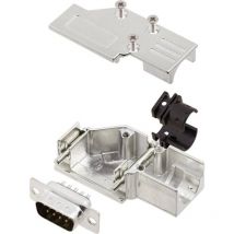 Encitech - Kit embase sub-d mâle Nombre de pôles: 9 DCMR-FK-09-DBP-K 6355-0065-01 90 ° fût à souder 1 set