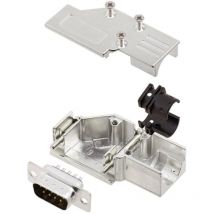 Encitech - Kit embase sub-d mâle Nombre de pôles: 9 DCMR-FK-09-DMP-K 6355-0065-21 90 ° fût à souder 1 set