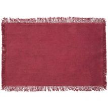 Set de table à franges Rouge foncé 45x30 cm