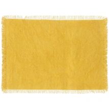 Set de table à franges Jaune 45x30 cm