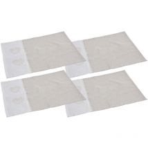 Set de table blanc et beige (Lot de 4)