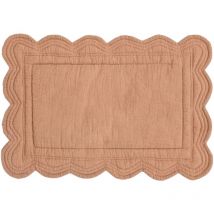 Set de table matelassé style vintage Vieux rose 45x30 cm