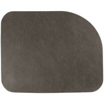 Set de table cuir vegan organique Asa Gris foncé