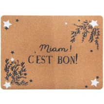 Set de table de Noël en liège