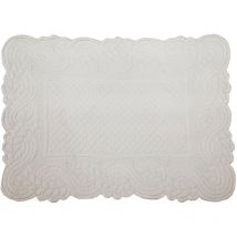 Set de table morphée miel Blanc 30x45 cm