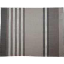 Set de table en plastique à rayures Naturel 30x45 cm