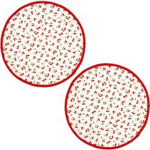Set de table enduit CERISES 38x38 cm