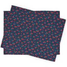 Set de table enduit cerises 35x45 cm