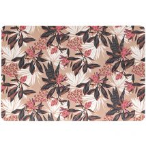 Set de table enduit motif tropical Rose Boudoir 45x35 cm