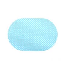 Set de Table Ovale à Pois 44x29cm Bleu
