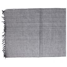 Set de table rectangulaire 35x50 cm en coton recyclé gris Basic Line