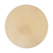 Set de Table Rond Déco 'Délicatesse' 41cm Or