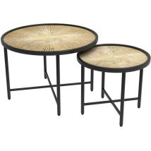 Set de tables basses Winnipeg, Bois, 62 x 62 cm 2 pièces, Vicco