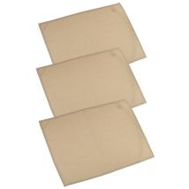 Set de torchons 3 pièces juliette beige cm50x70