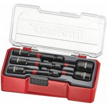 Set de tourne-écrous à choc 1/4'' 5 pièces Teng Tools TJNS05