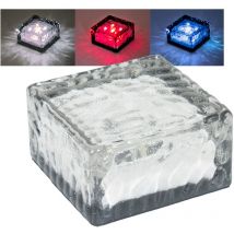 3 x lampe solare led luminaire extérieur verre éclairage del IP44 interrupteur glaçon