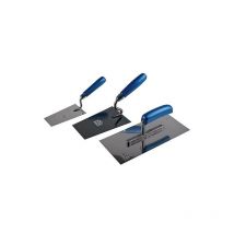 Haromac - Set de truelles 3 pcs inoxydable Berner 140, Lisse coin 180