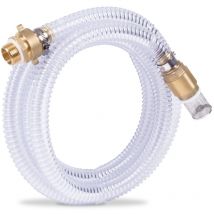 Set de tuyau d'aspiration pour pompes à eau - 4m x 25mm, 1'' – Tuyau d'aspiration en spirale – Universel