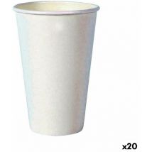 Set de vasos Algon desechables cartón blanco 35 piezas 350 ml (20 unidades)