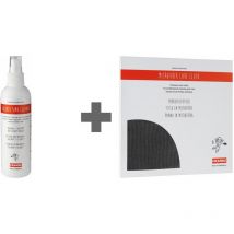 Franke - Set d'entretien : nettoyant pour éviers et cuves Fragranit, Fraceram et Tectonite (flacon de 250 ml) + chiffon en microfibre