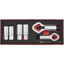 Teng Tools - Set d'extracteurs et de casse-écrous Foamx2 tray 6- 12mm 6 pièces TEZSN06