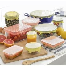 Set10 lilyd. coperchi da cucina riutilizzabili de. innovagoods