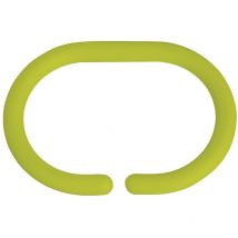 Set di 12 anelli per tende da doccia MSV di colore verde