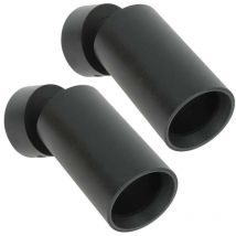 Set di 2 applique o faretti jefferson black GU10