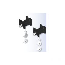 Set di 2 carrelli di ristrutturazione a rullo singolo La Croisee Ds per sistemi scorrevoli in alluminio - 4534